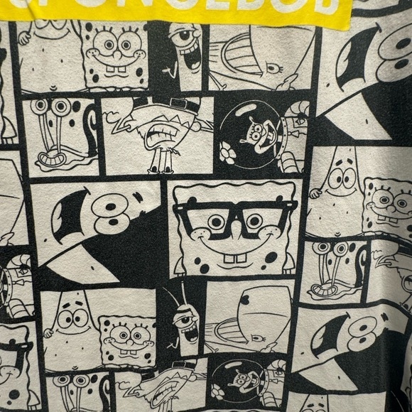 Men’s Nickelodeon SpongeBob square pants white tee short sleeve t-shirt - Picture 4 of 6